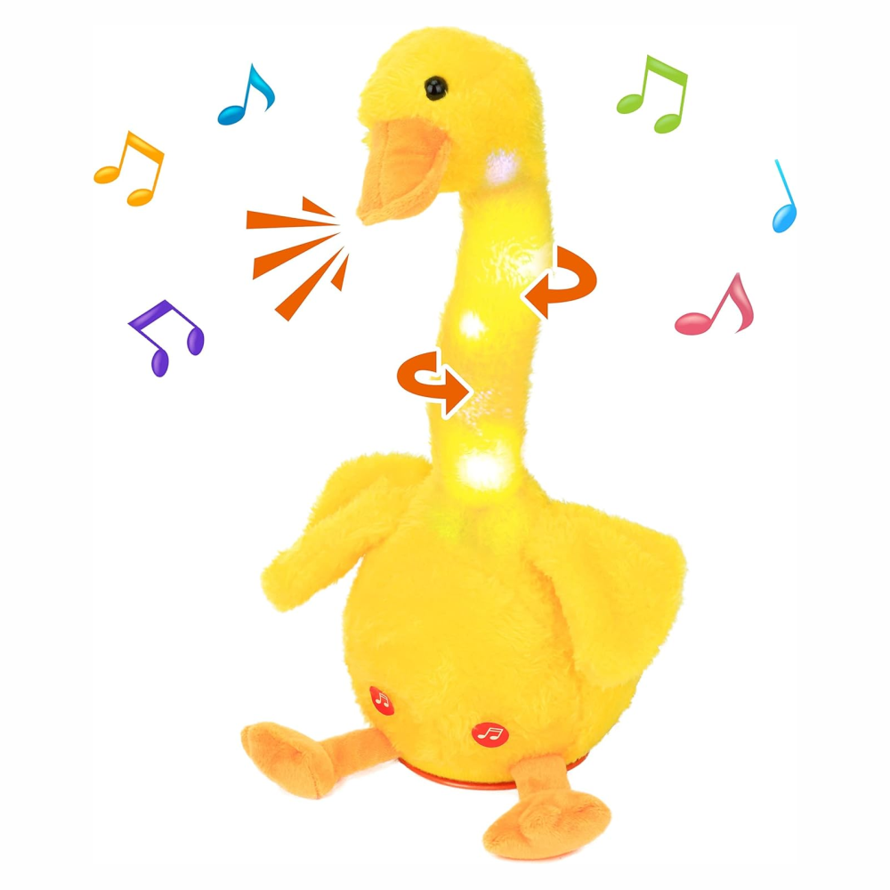 Pato Bailarín Recargable Repite Voces Canta Baila Sombrero Juguete