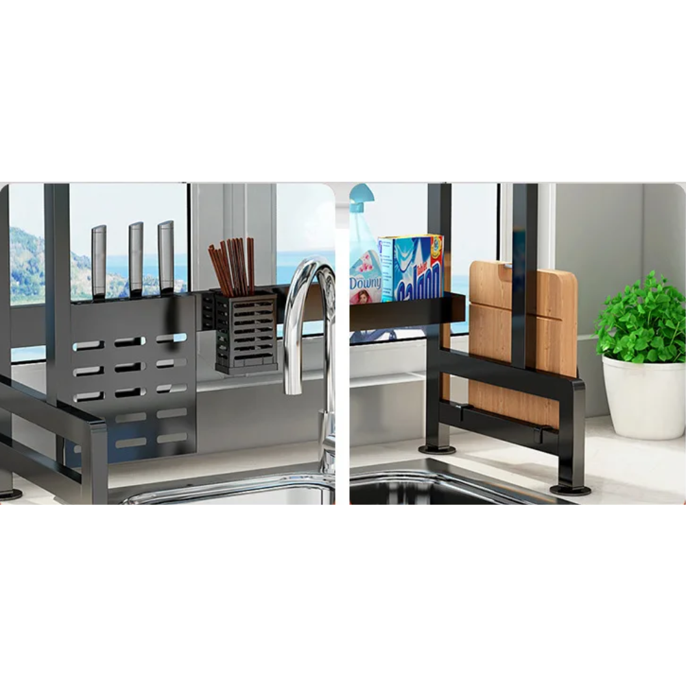 Platero Escurridor Platos Gabinete Puerta Abatible Acero Lavaplatos