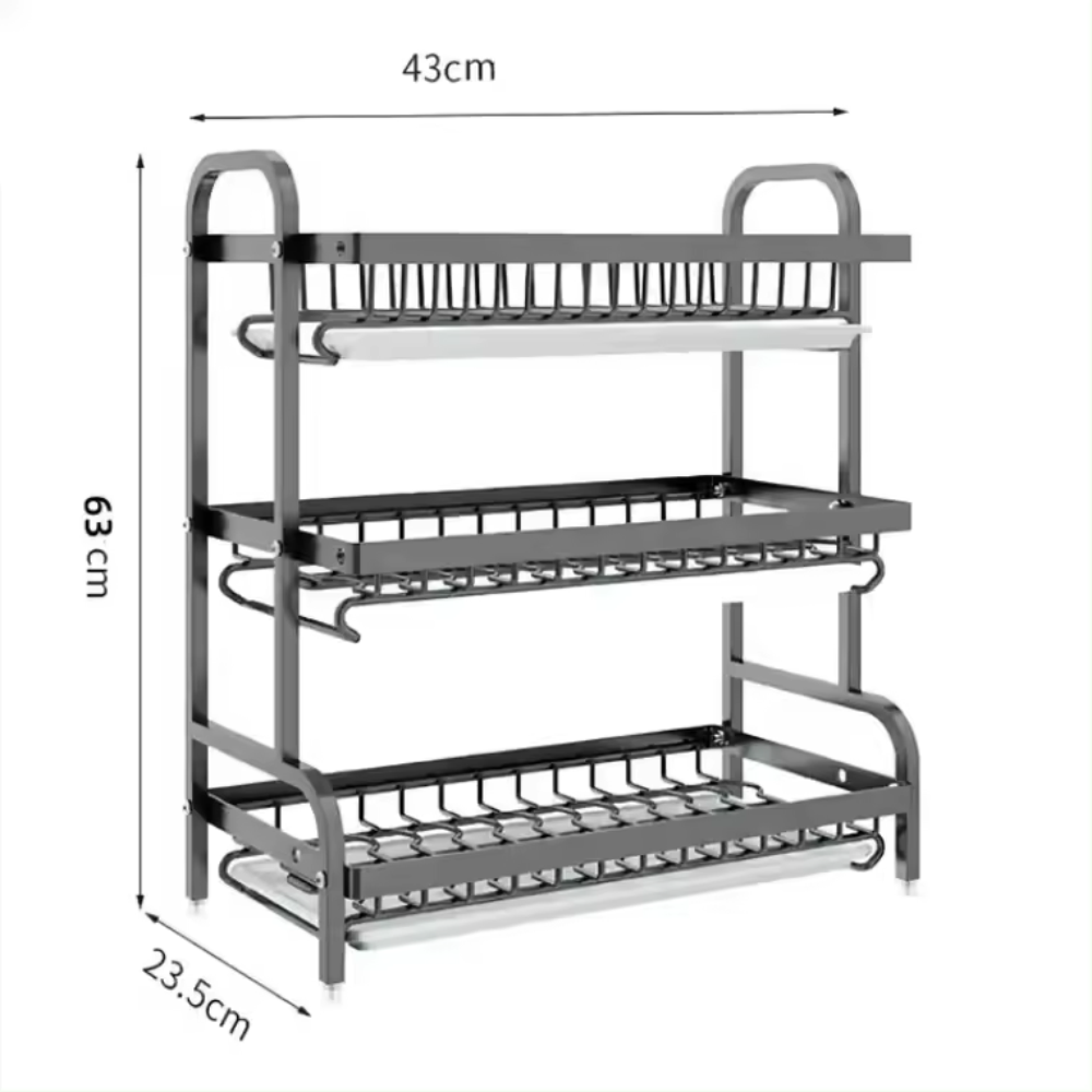 Platero Escurridor Platos Graduable Organizador Loza Cubiertero
