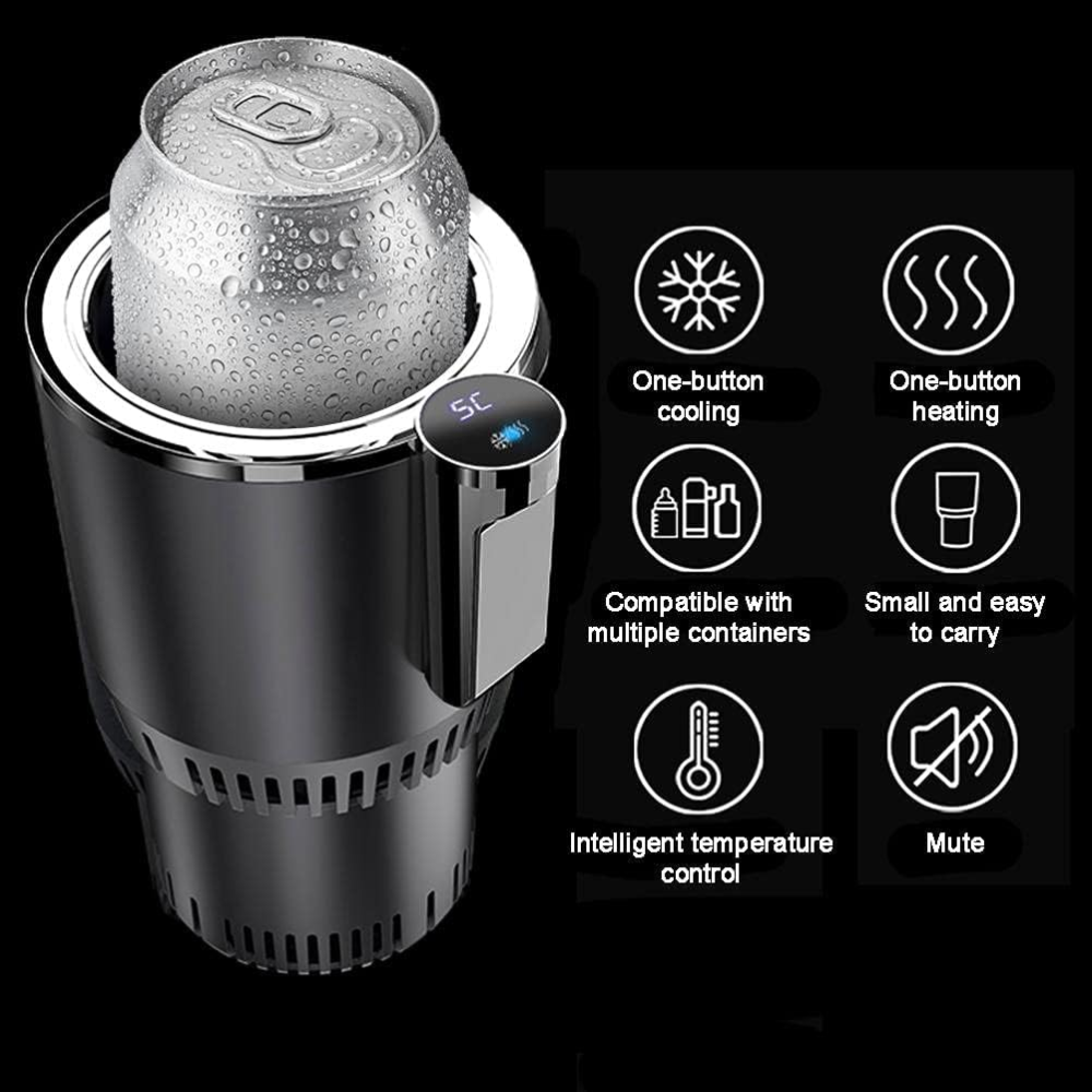 Portavasos Carro Enfría Calienta Bebidas Eléctrico 12V Encendedor