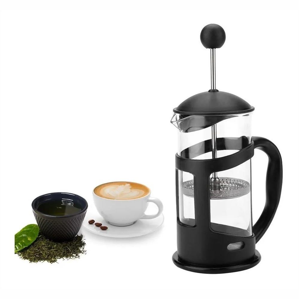 Cafetera Prensa Francesa 600ml Vidrio Borosilicato Acero 304 Émbolo