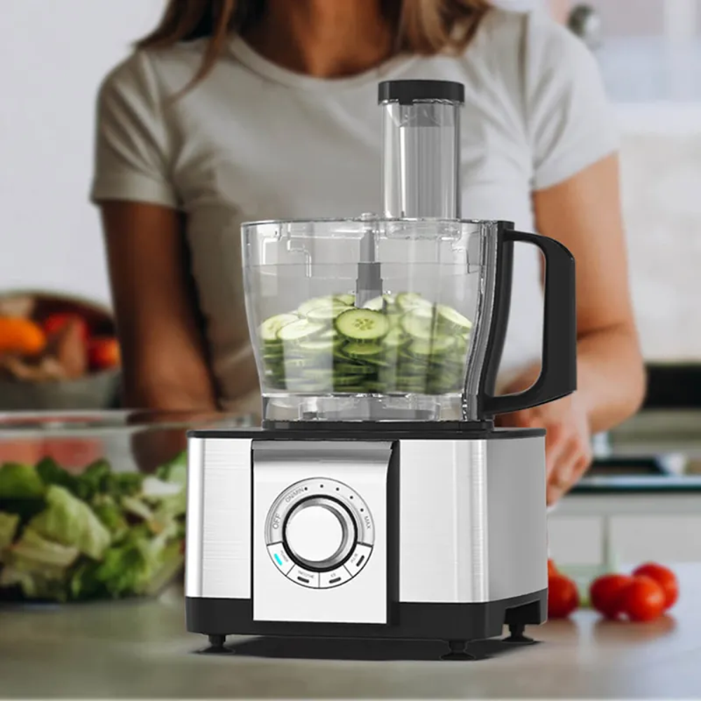 Procesador Alimentos Semiindustrial Acero Inoxidable 650W Disco Jarra