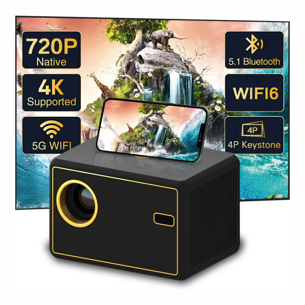 Video Beam Proyector Android WiFi Bluetooth Enfoque Eléctrico 200