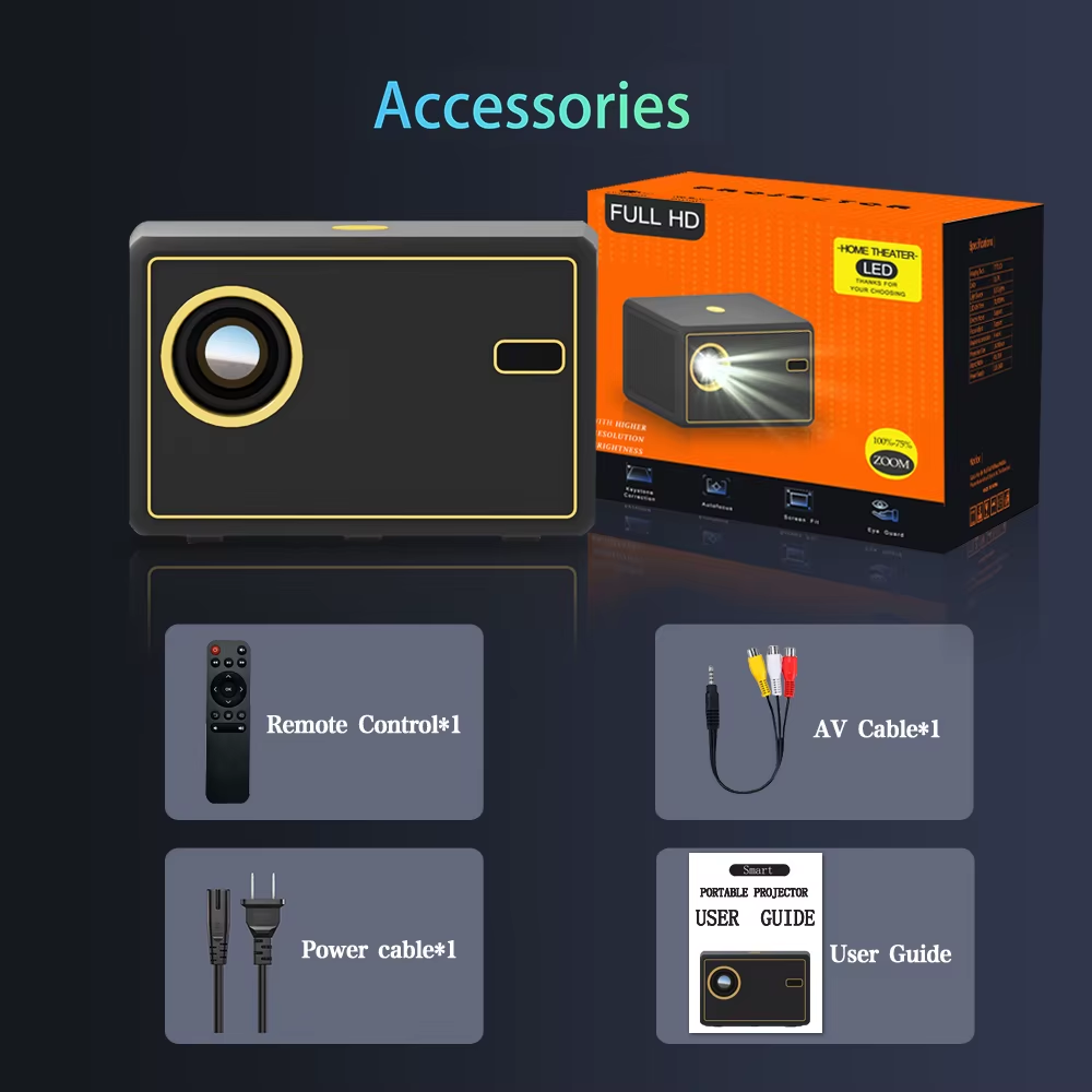 Video Beam Proyector Android WiFi Bluetooth Enfoque Eléctrico 200