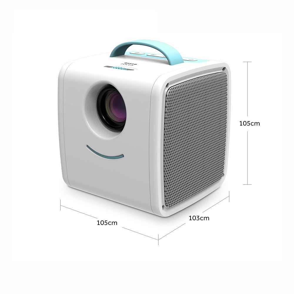 Video Beam Proyector Niños Cubo 700 Lúmenes Parlantes HDMI USB Control
