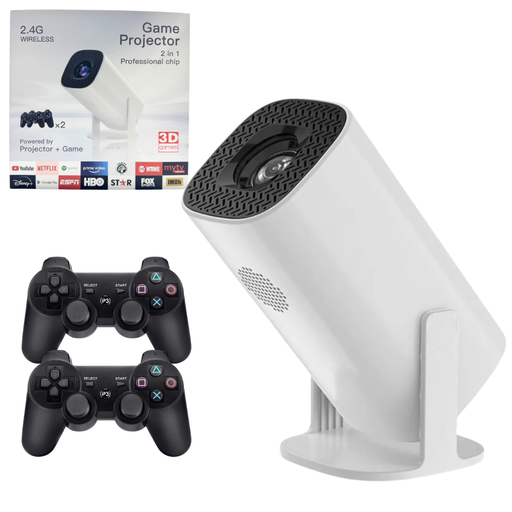 Video Beam Proyector P300 Android 11 WiFi 6 Bluetooth 2 Controles