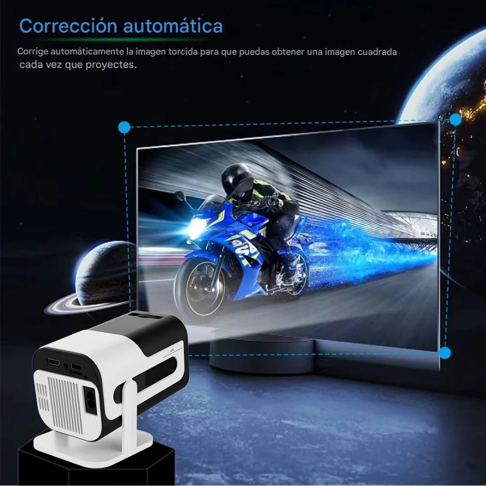 Video Beam Proyector JY320 WiFi 5G Bluetooth 2 Controles Juegos 130