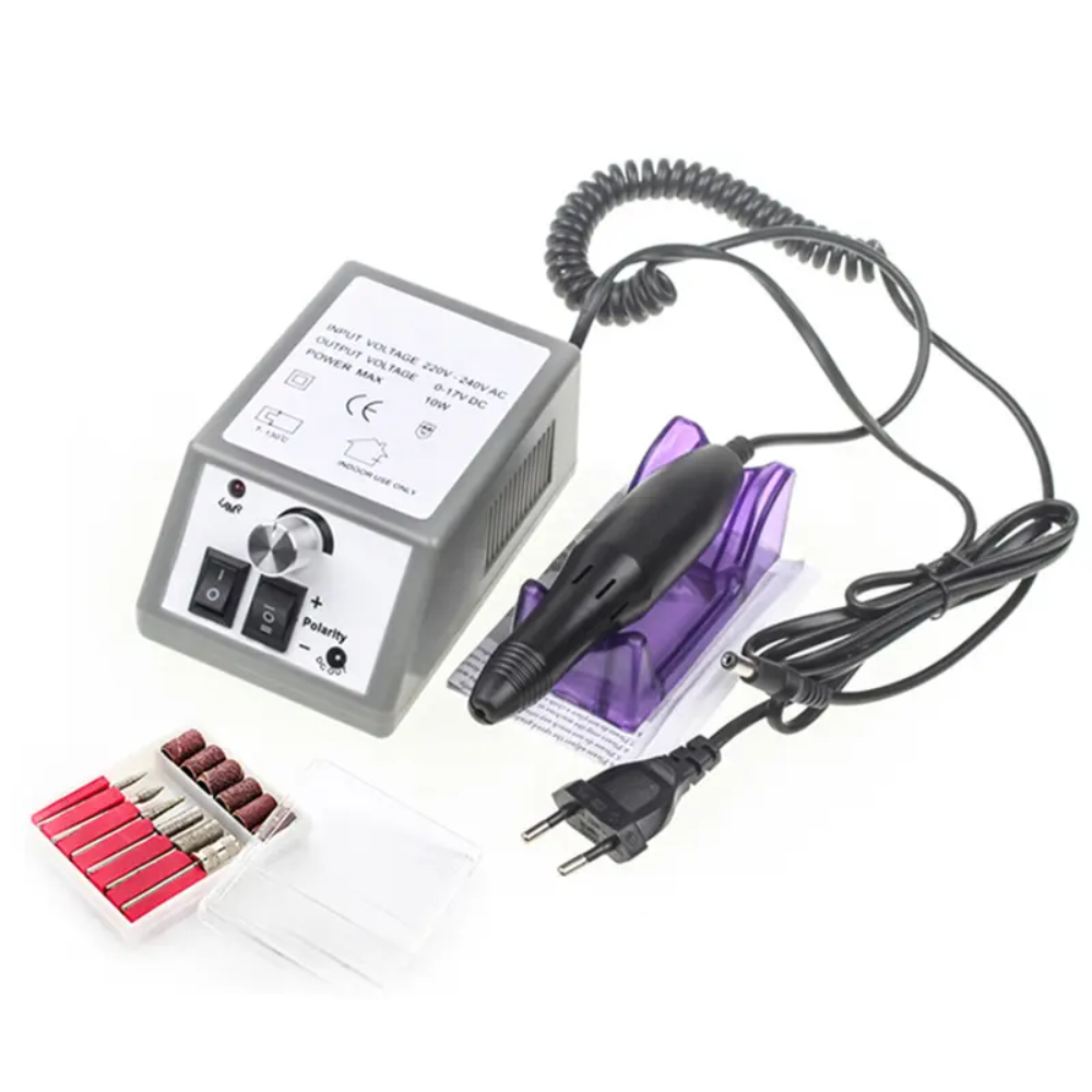 Pulidor Uñas Eléctrico Profesional Manicure Pedicure 6 Brocas