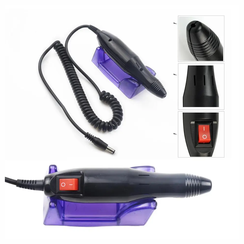 Pulidor Uñas Eléctrico Profesional Manicure Pedicure 6 Brocas