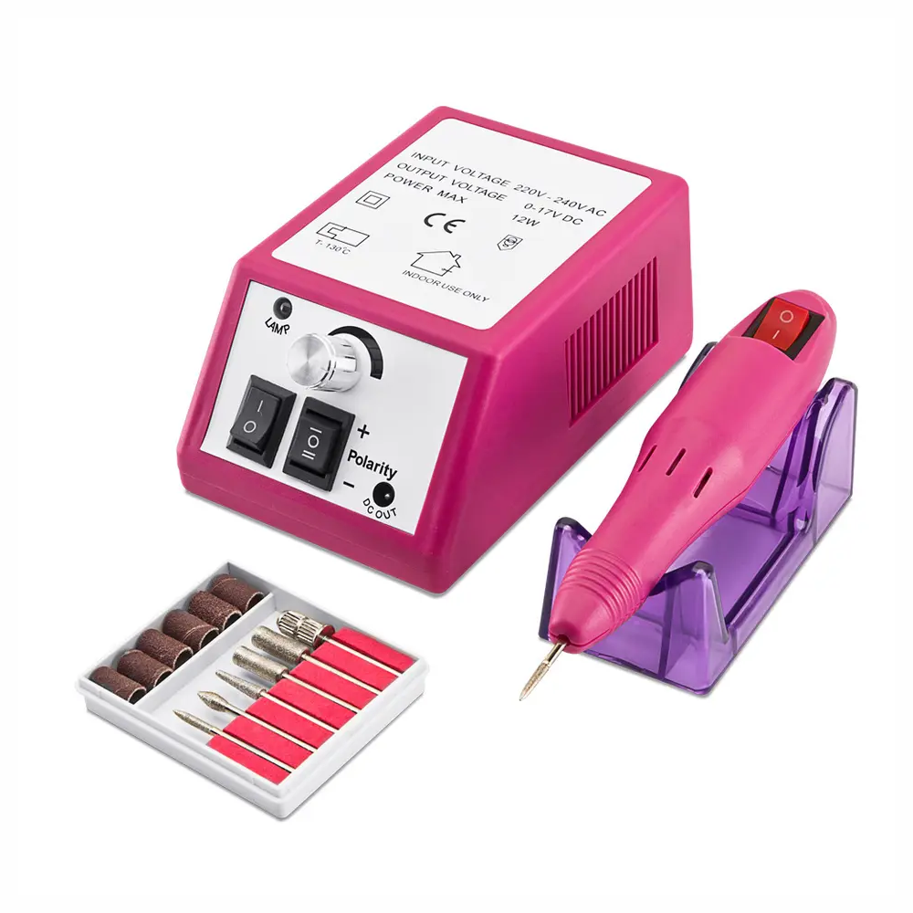 Pulidor Uñas Eléctrico Profesional Manicure Pedicure 6 Brocas