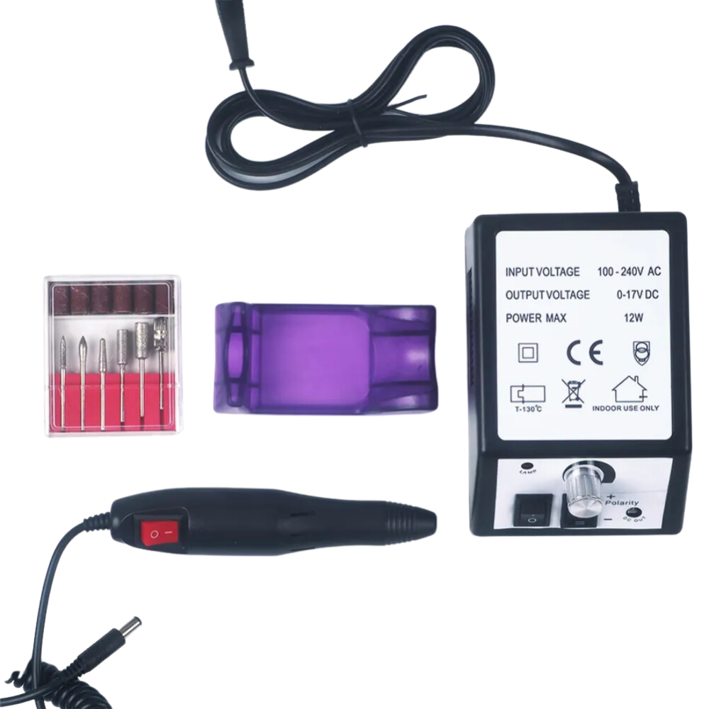 Pulidor Uñas Eléctrico Profesional Manicure Pedicure 6 Brocas