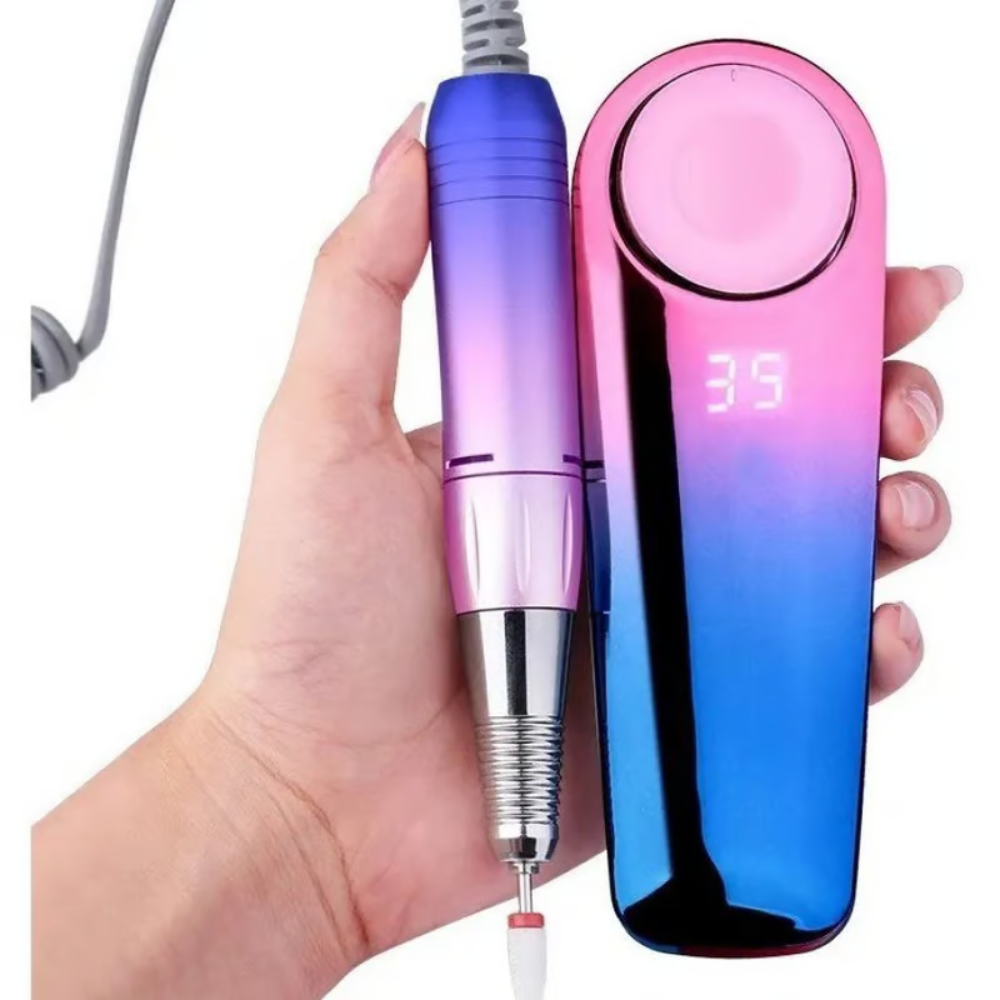 Pulidor Uñas Profesional Recargable P10 30000RPM Torno Manicure Brocas