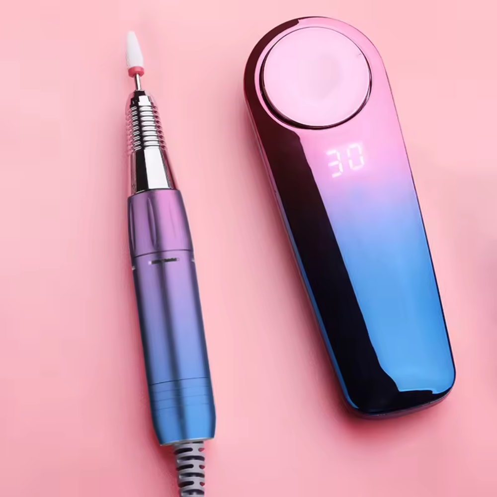 Pulidor Uñas Profesional Recargable P10 30000RPM Torno Manicure Brocas