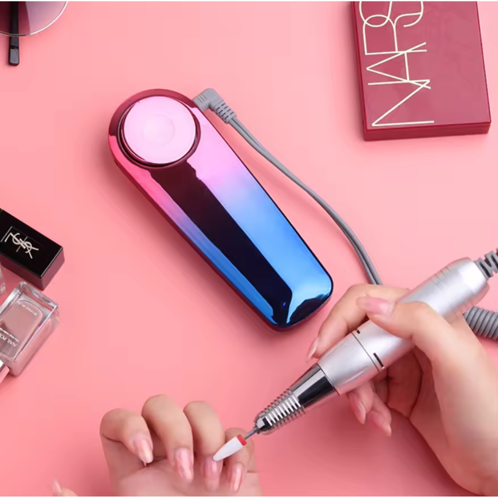 Pulidor Uñas Profesional Recargable P10 30000RPM Torno Manicure Brocas