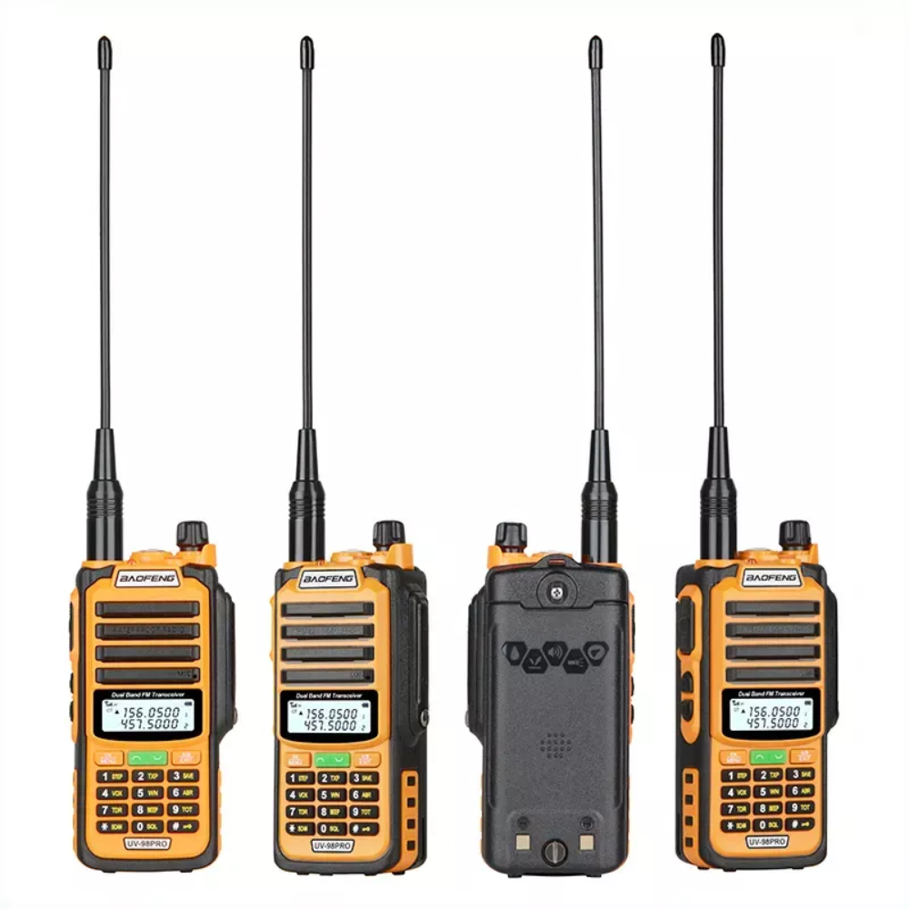 Radio Walkie Talkie Baofeng UV98 Pro Doble Banda 10W IP68 Linterna