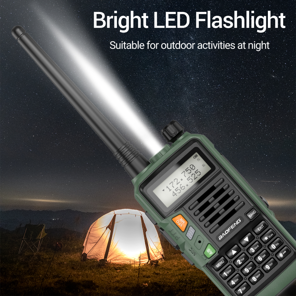 Radio Teléfono Baofeng UV-9S Plus Walkie Talkie Doble Banda 2800mAh