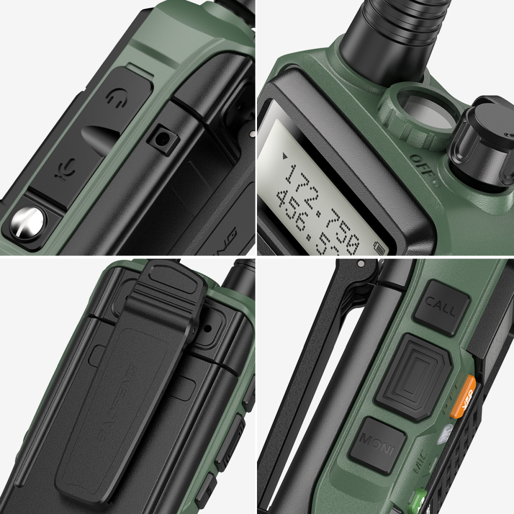 Radio Teléfono Baofeng UV-9S Plus Walkie Talkie Doble Banda 2800mAh