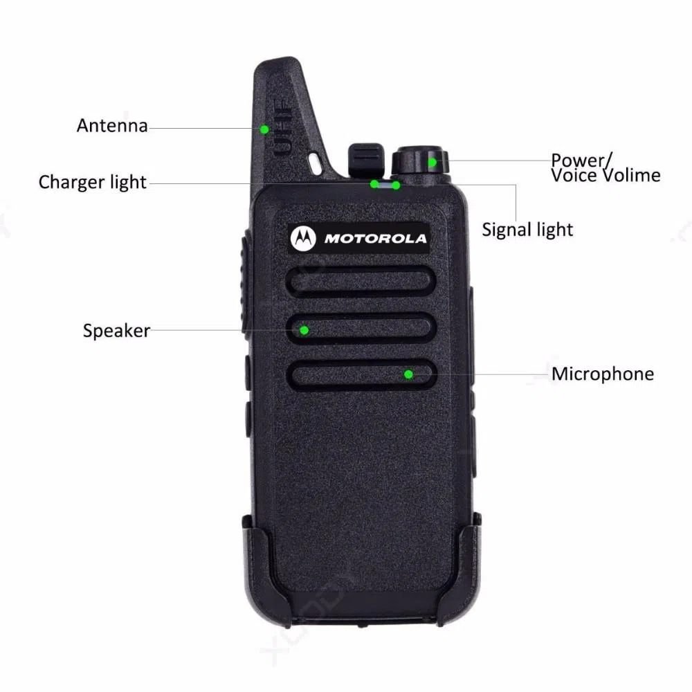 Radio Teléfono Walkie Talkie C1 Par UHF Manos Libres 16 Canales