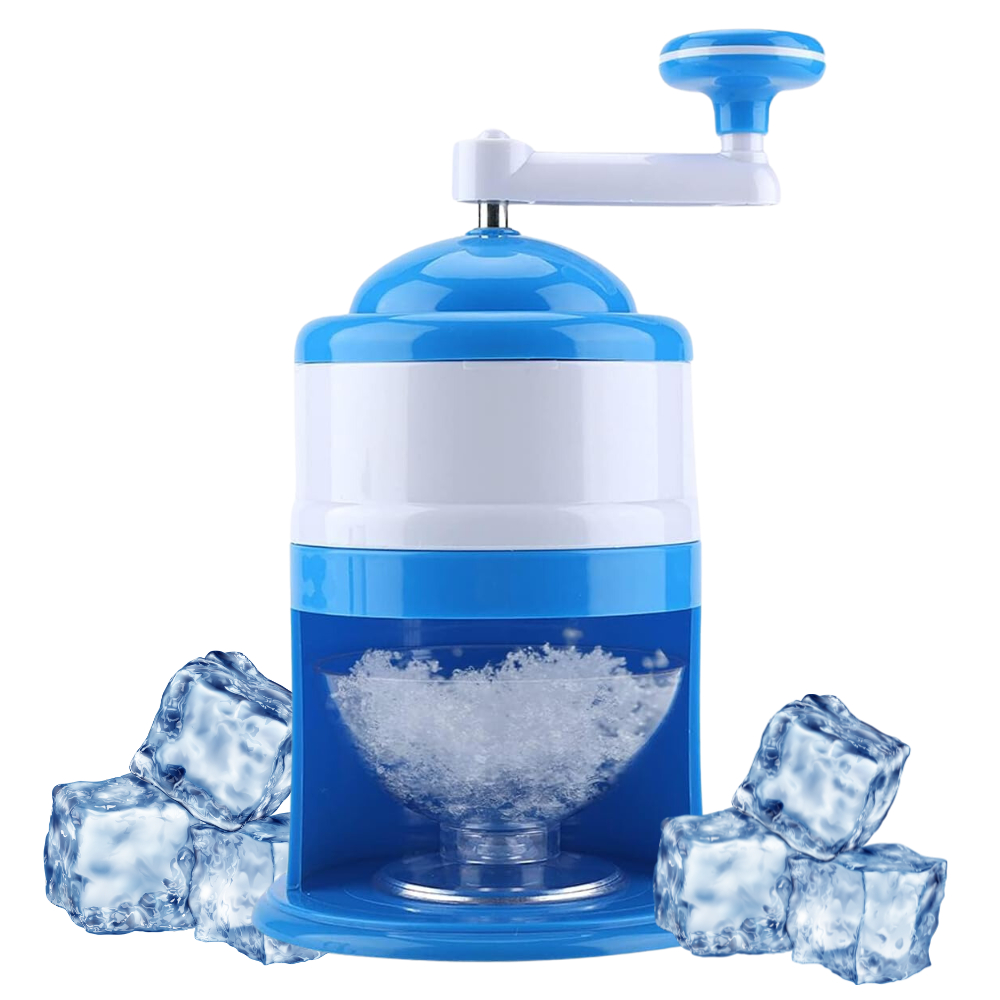 Raspador Hielo Manual Manivela Portátil Granizados Cuchilla Acero