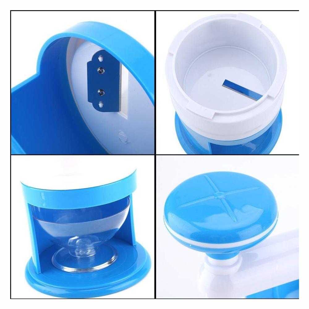 Raspador Hielo Manual Manivela Portátil Granizados Cuchilla Acero
