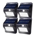 Lámpara Solar Exterior Sensor Movimiento Pack 4 Unidades IP65 8W Pared