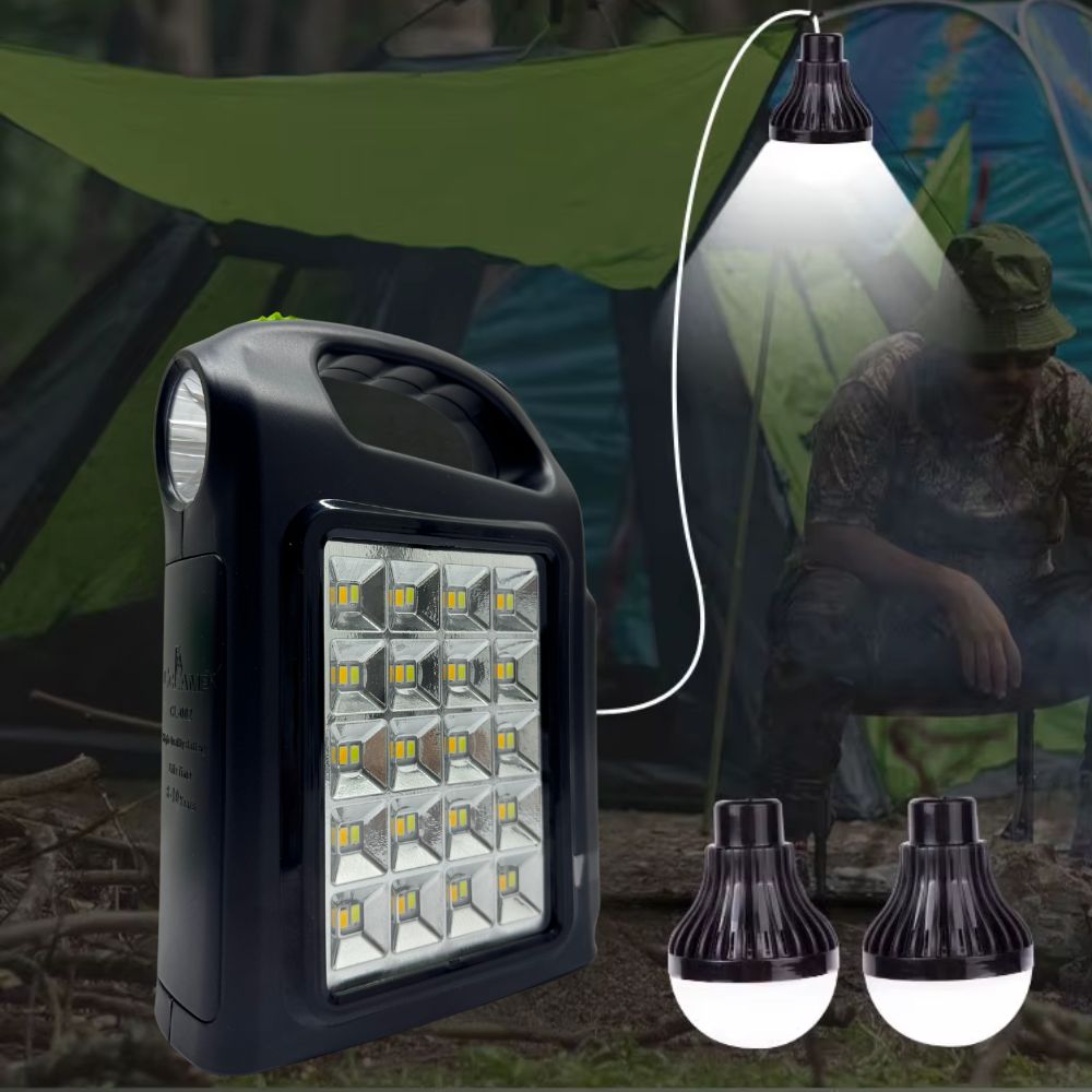 Lámpara Solar Multifunción 30W Linterna Tubo LED Power Bank CL-02