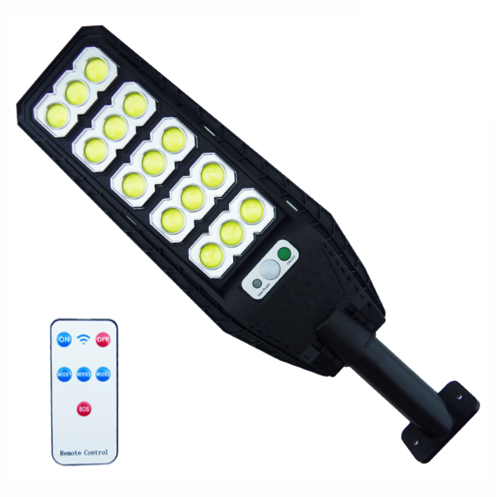 Reflector Solar 500W Jortan 15 LED COB Sensor Movimiento Control Brazo