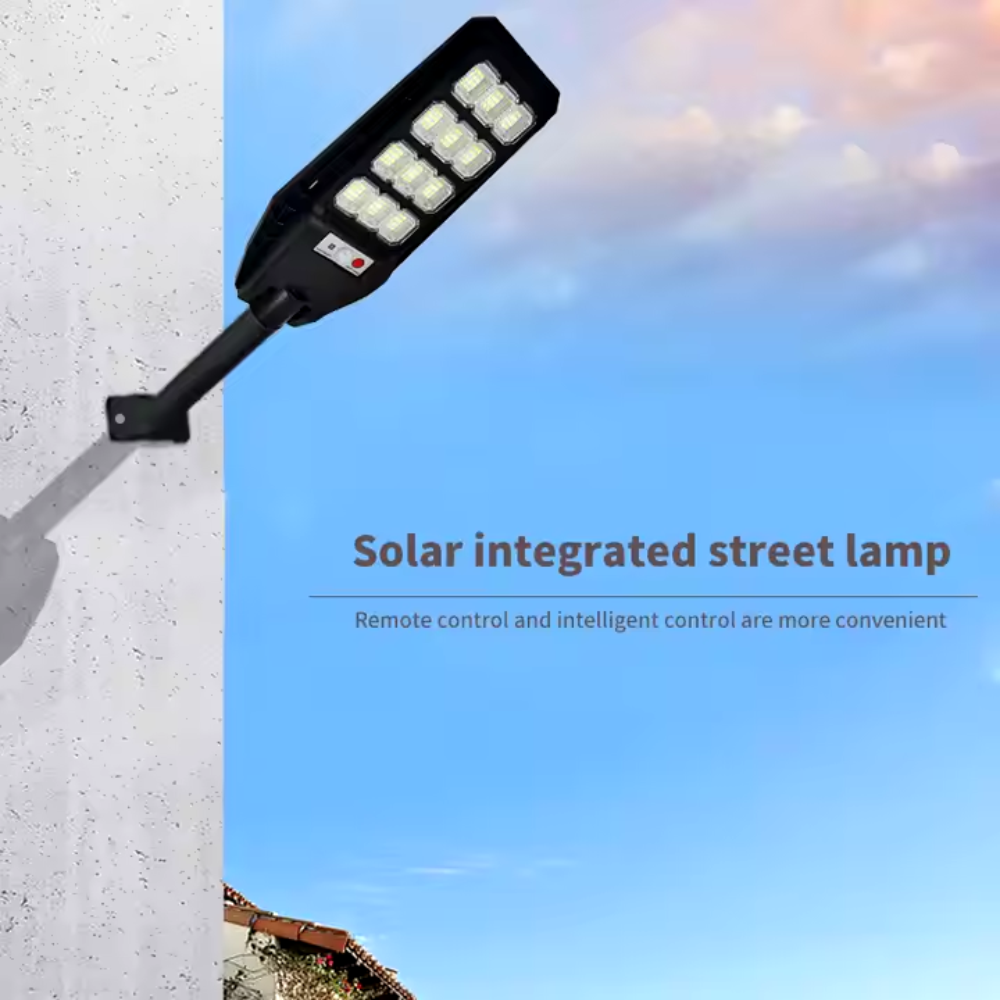 Reflector Solar 500W Jortan 15 LED COB Sensor Movimiento Control Brazo