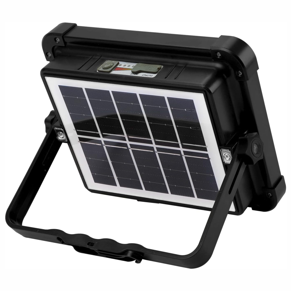 Reflector Solar Portátil LED 120W Power Bank 4 Modos Luz Camping IP66