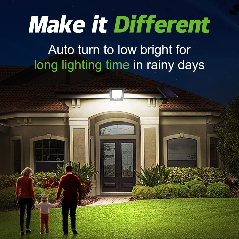 Reflector Solar 50W Panel 12W Control Remoto GD Plus GD755 IP65 6500K