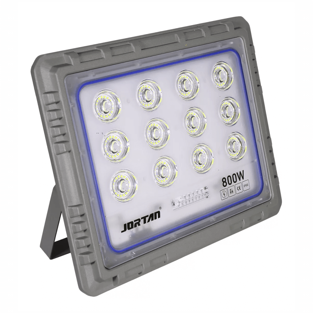 Reflector Solar Jortan 800W LED 24000 Lúmenes IP66 Aluminio Exterior