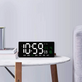 Reloj Digital Pared LED Calendario Temperatura Humedad Alarma Mesa