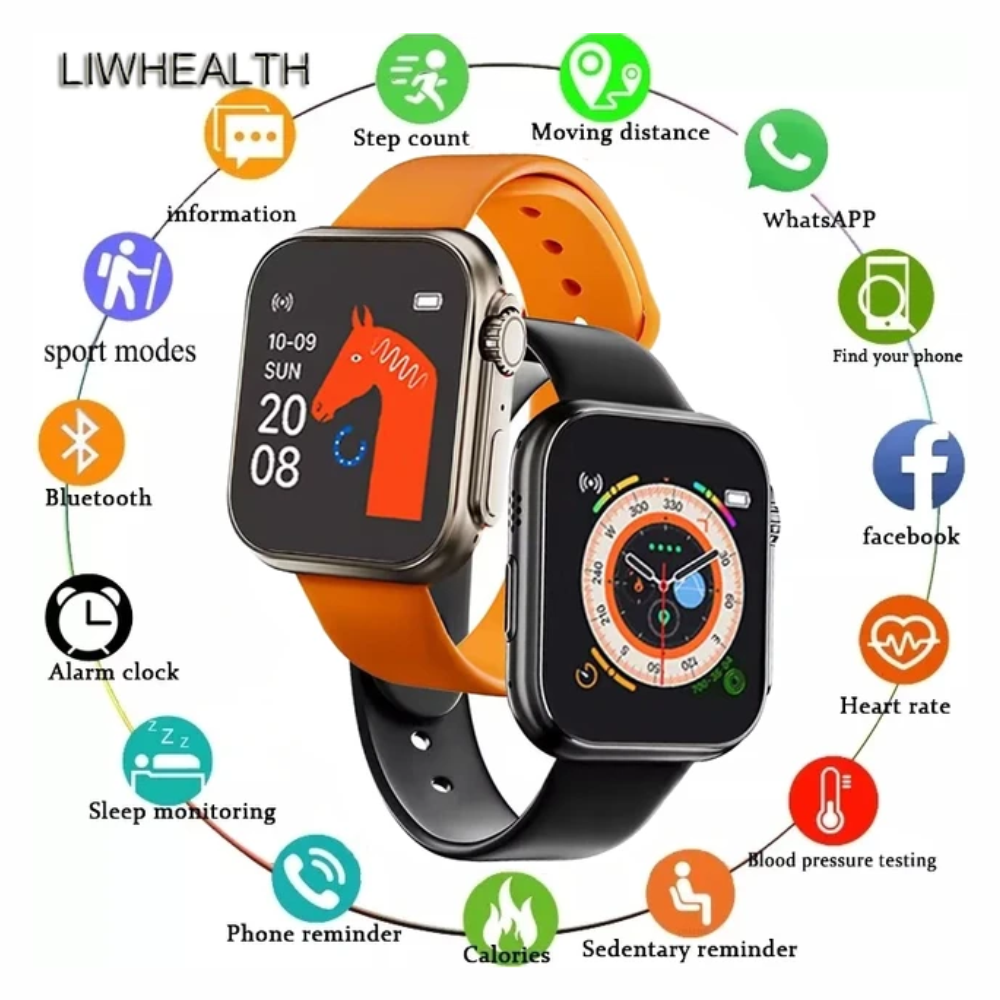 Smartwatch D20 Ultra Pro Reloj Inteligente Ritmo Cardíaco Sueño