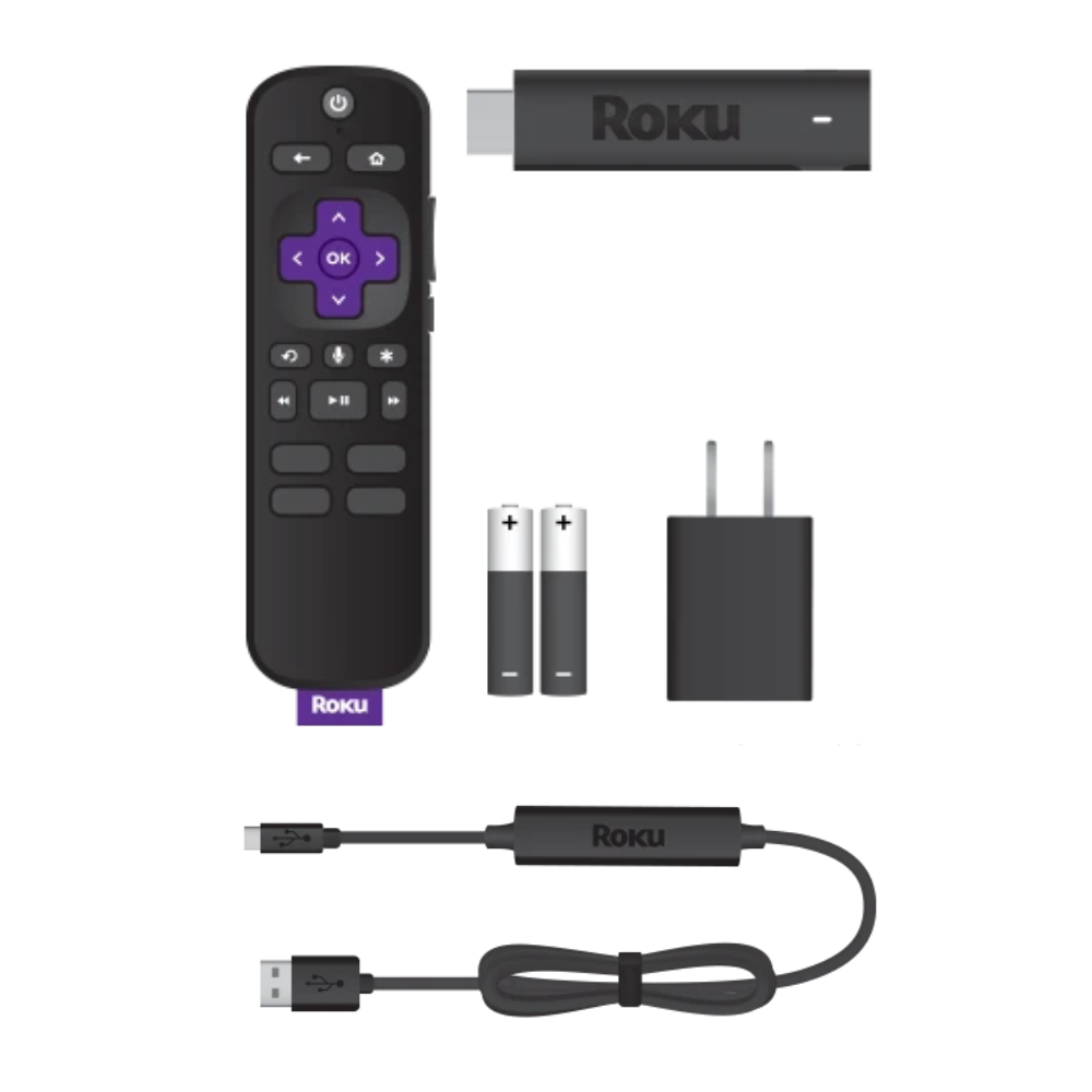 Roku Streaming Stick HD Control Voz Convertidor Smart TV WiFi Doble