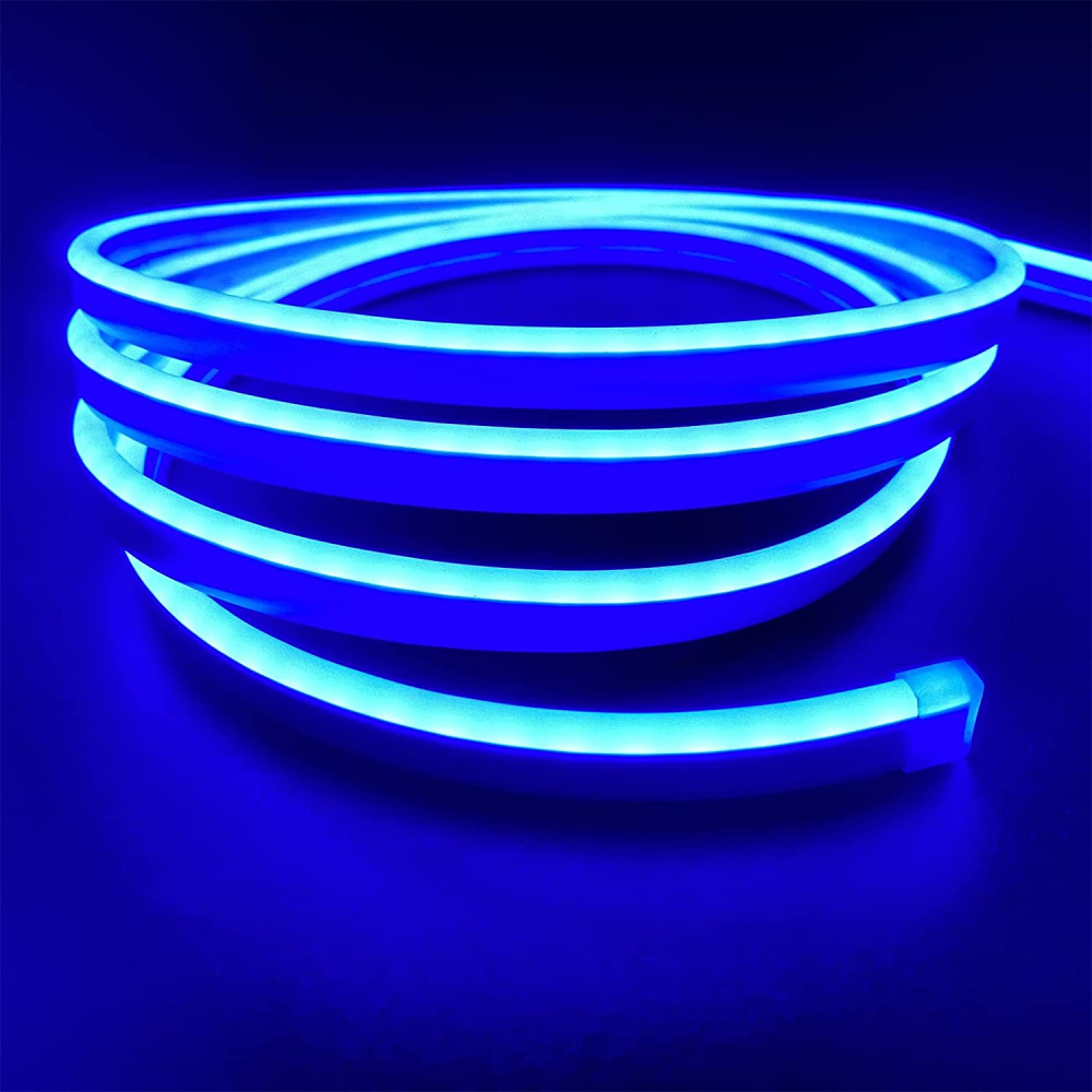 Luz Neón Flex LED 5 Metros 12V 600 LED Impermeable Adaptador Incluido