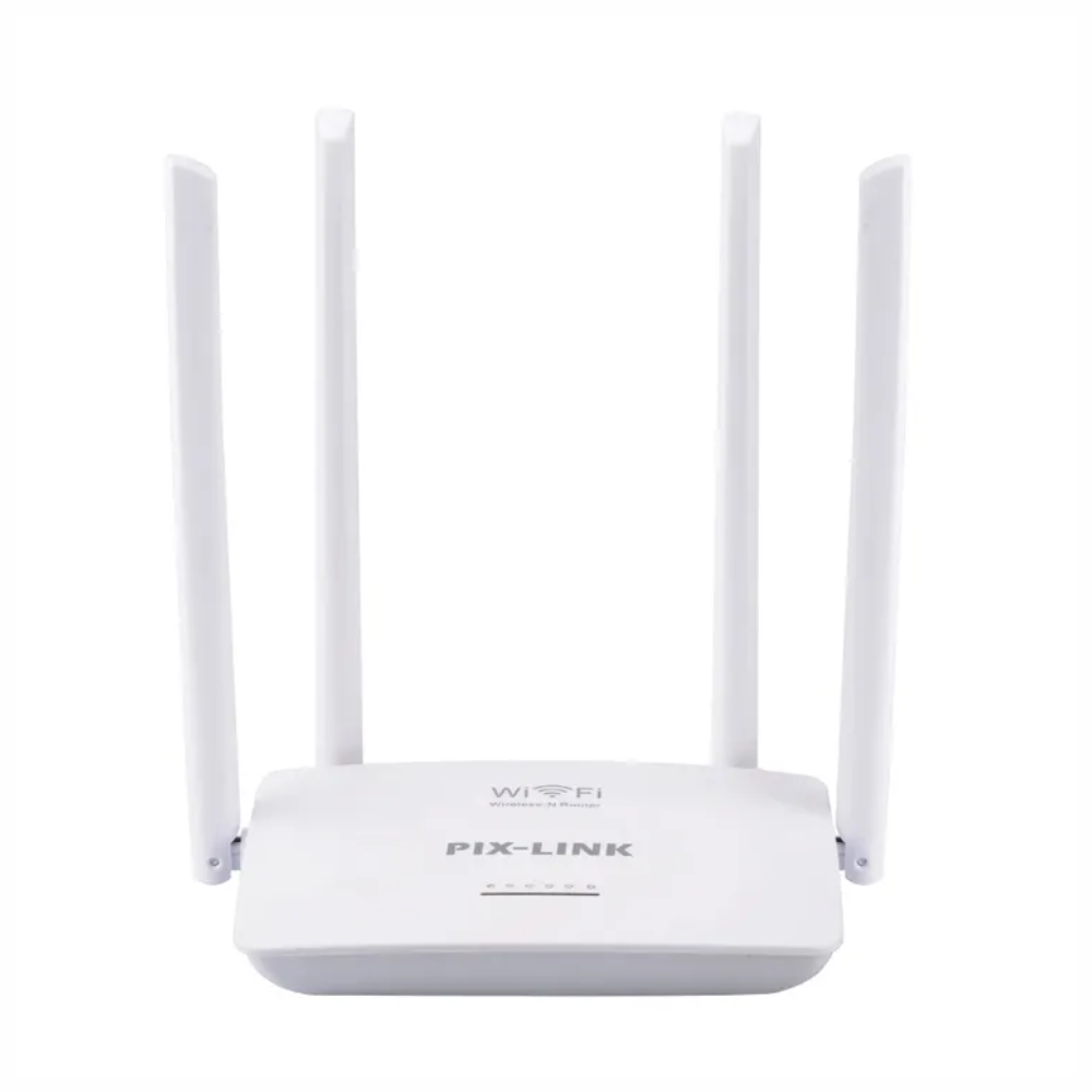 Router WiFi 4 Antenas Pix-Link WR08 300Mbps Repetidor Largo Alcance