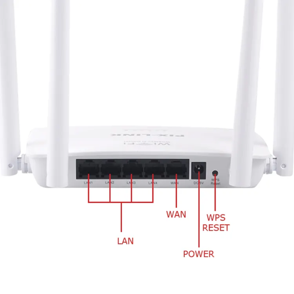Router WiFi 4 Antenas Pix-Link WR08 300Mbps Repetidor Largo Alcance