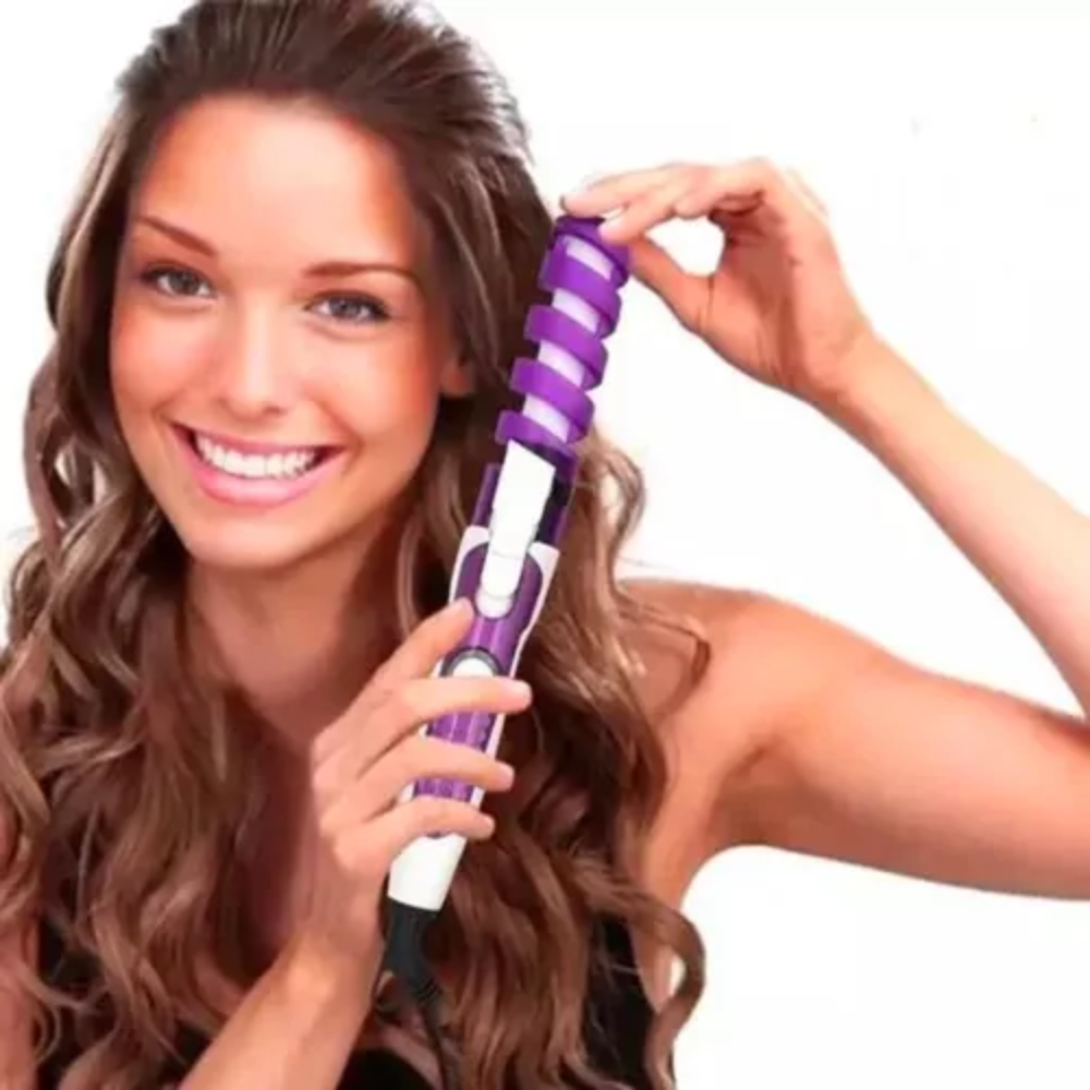 Rizador Ondulador Cabello Espiral 20mm Cerámica Punta Fría Profesional