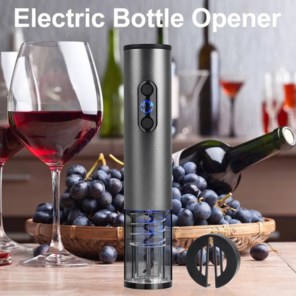Sacacorchos Eléctrico Recargable Kit Vino Cortacápsulas Vertedor