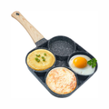 Sartén 4 Puestos Antiadherente Huevos Arepas Pancakes Mármol Mango