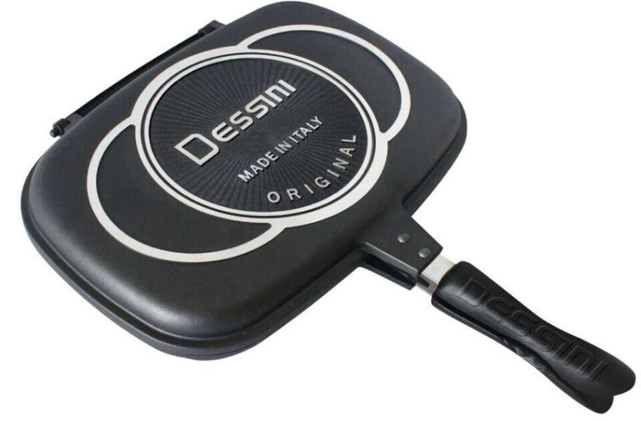 Sartén Doble Parrilla Dessini 36cm Antiadherente Aluminio Grill