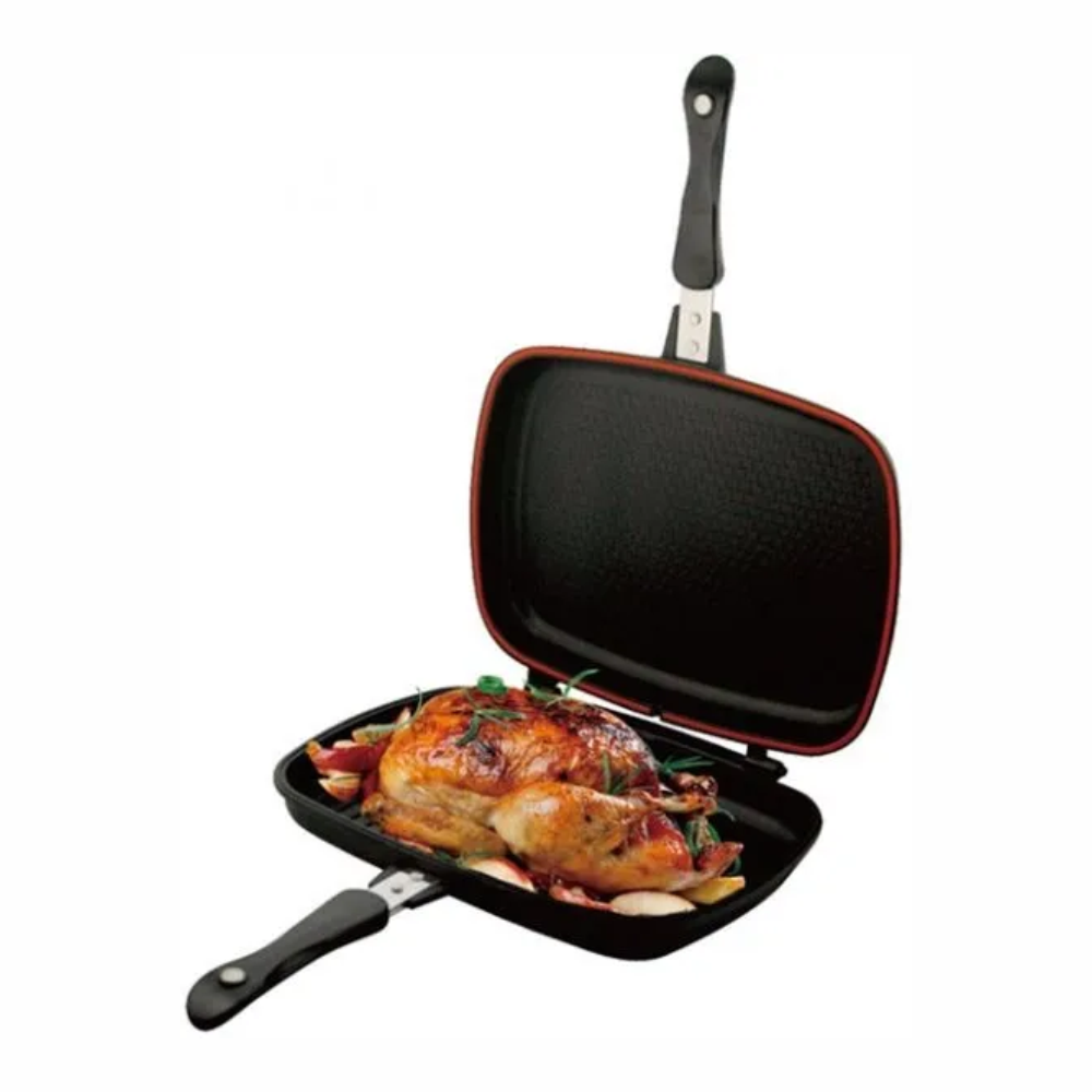 Sartén Doble Parrilla Dessini 36cm Antiadherente Aluminio Grill