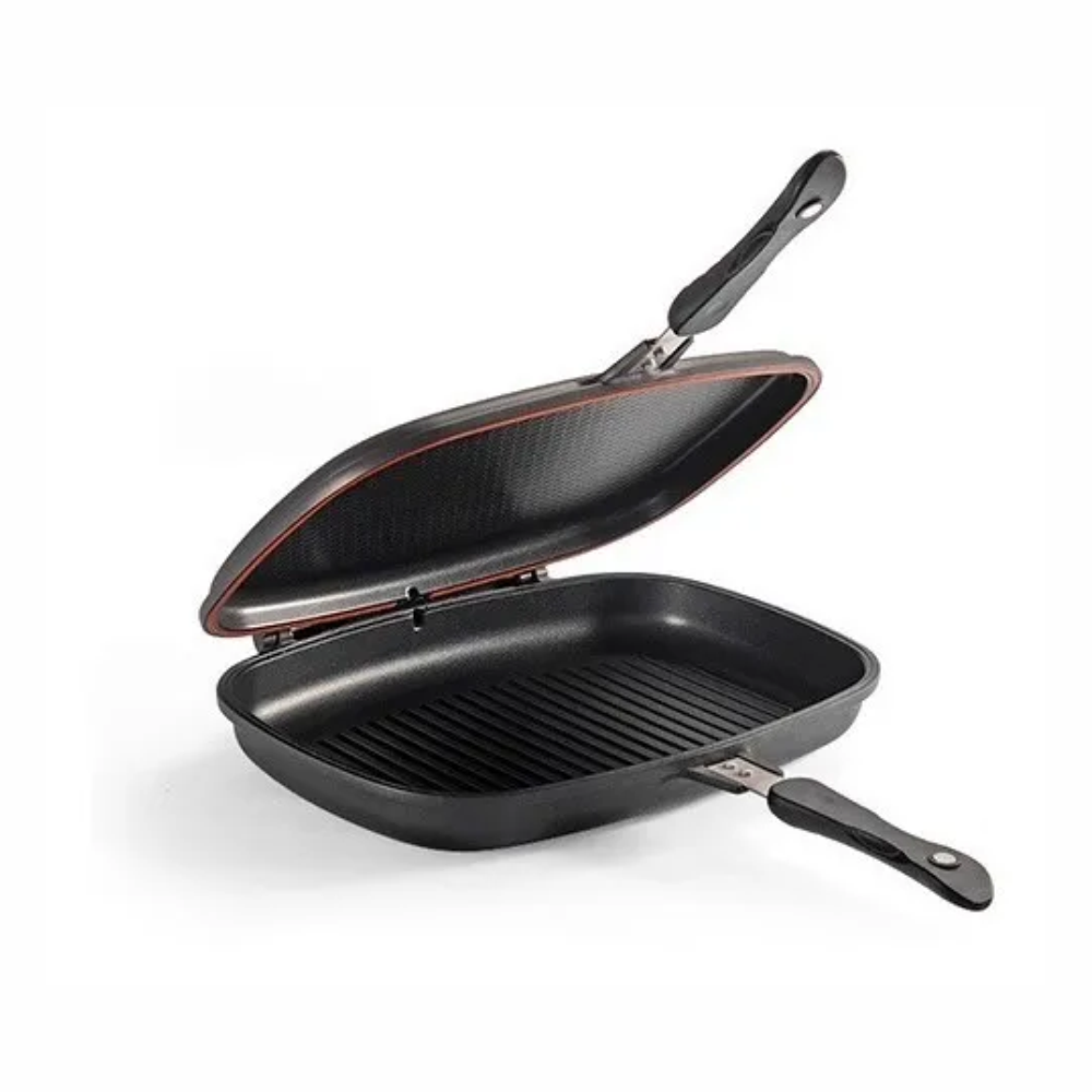 Sartén Doble Parrilla Dessini 36cm Antiadherente Aluminio Grill