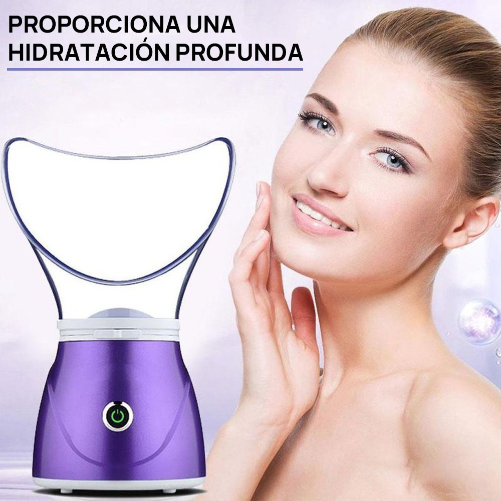 Vaporizador Facial Sauna Spa 150W Limpieza Poros Caretas Silicona