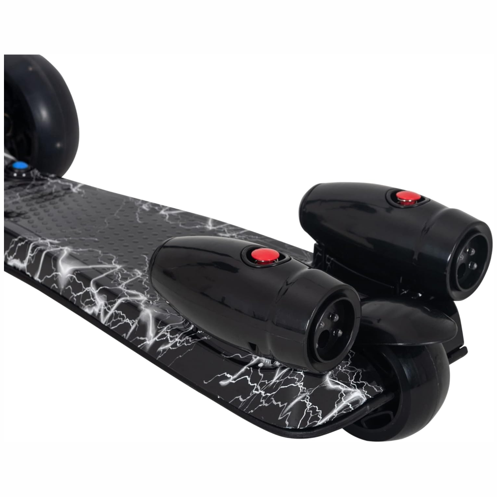 Scooter Niños Humo Niebla Bluetooth Música Luces LED 3 Ruedas Plegable