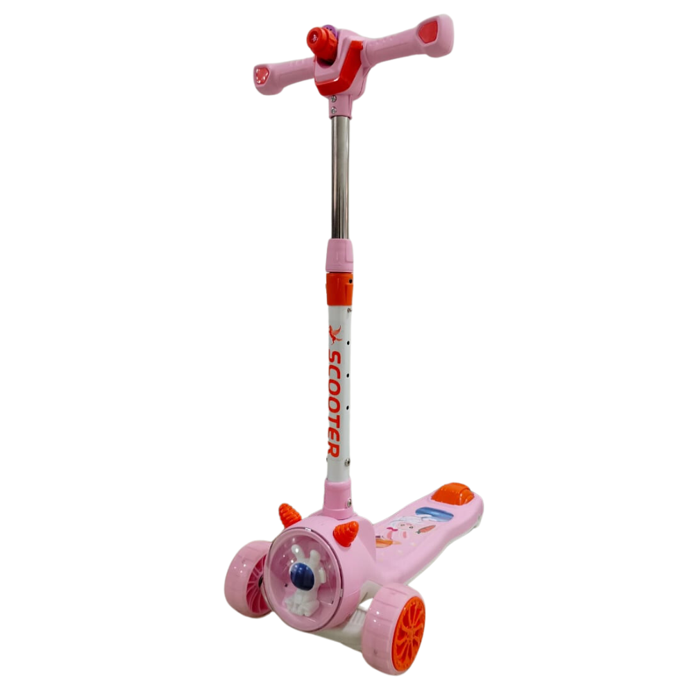 Scooter Monopatín Niños Ajustable Proyector Dibujos Luces LED Música