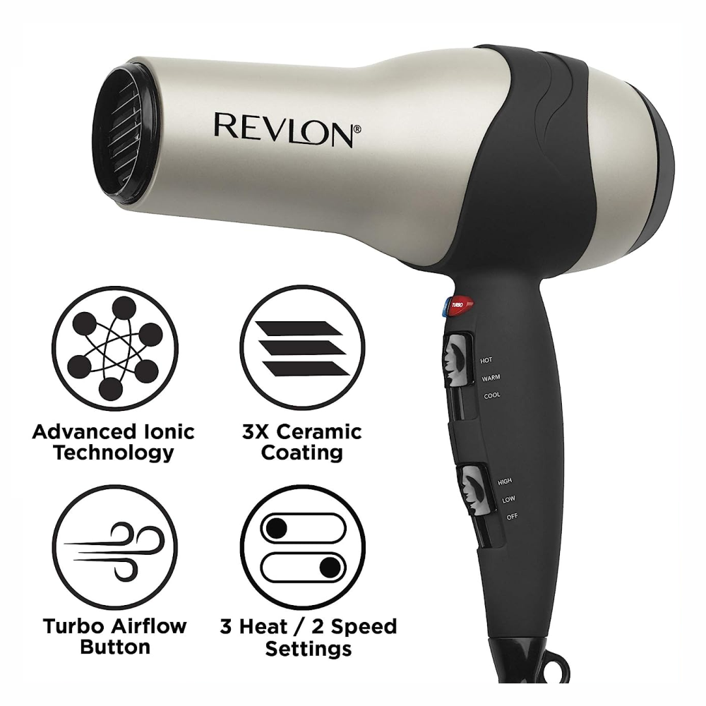 Secador Cabello Revlon Profesional 1875W Infrarrojo Iónico Turmalina