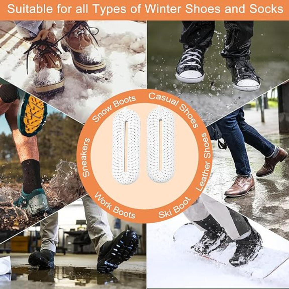 Secador Zapatos Eléctrico Portátil Antiolor Calzado Botas Tenis Rápido