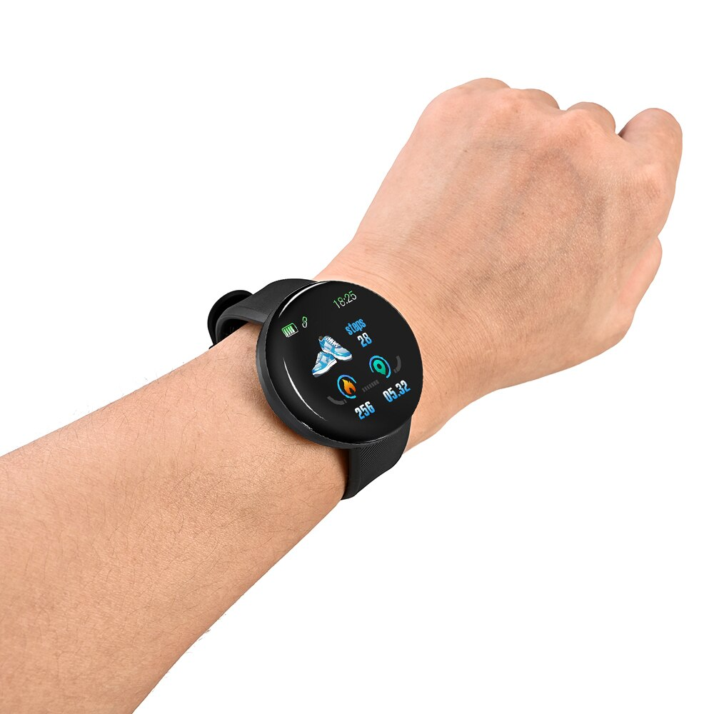 Reloj Smartwatch D18 Redondo Deportivo Hombre Mujer Bluetooth Pasos