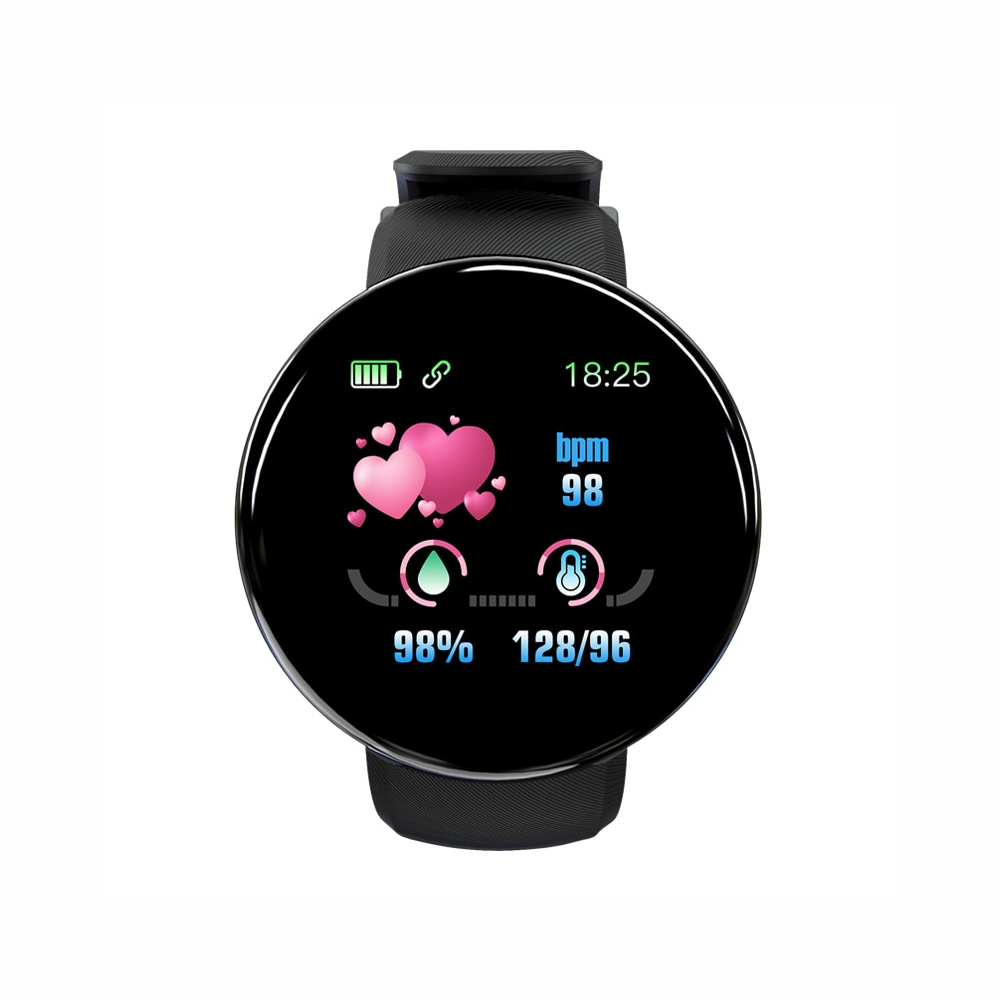 Reloj Smartwatch D18 Redondo Deportivo Hombre Mujer Bluetooth Pasos